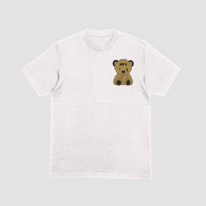 Tan/White BFT Broken Heart Teddy Bear T-Shirt